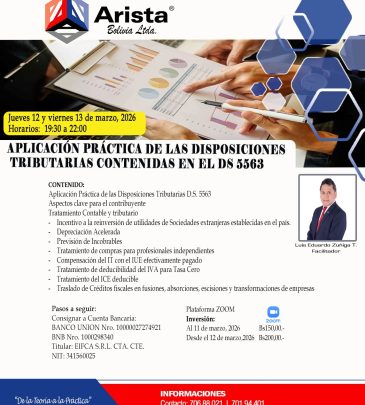 Aplicación Práctica de las Disposiciones Tributarias contenidas en el D.S. 5563